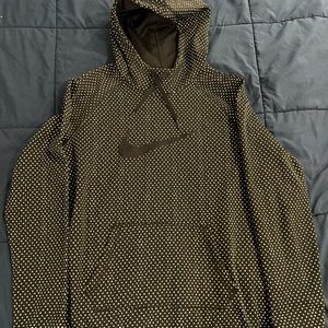 Women’s Black Nike Hoodie with White Triangle Dots & Thumb Holes